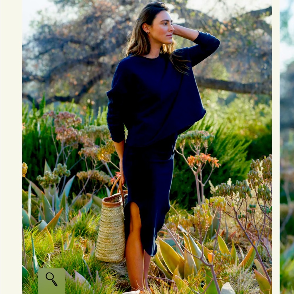 Frank & Eileen Navy Blue Skirt